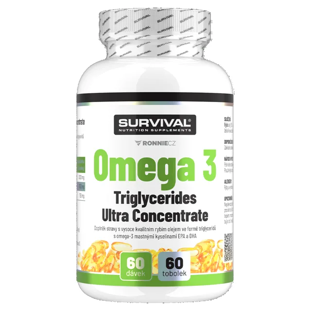 Survival Omega 3 Triglycerides Ultra Concentrate 60 tob