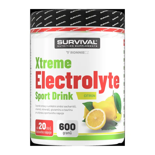 Survival Xtreme Electrolyte Sport Drink 600 g citron