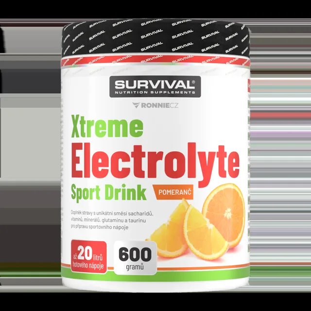 Survival Xtreme Electrolyte Sport Drink 600 g pomeranč