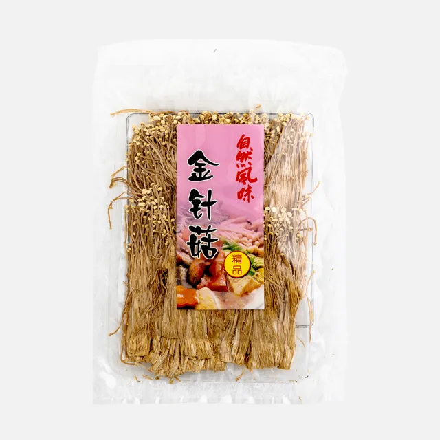 Sušené houby Enoki 100 g  jemné, křupavé, ideální do polévek a stir-fry