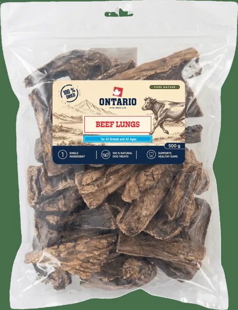 Sušené hovězí plíce Ontario Pure Nature 500 g