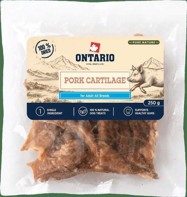 Sušené vepřové chrupavky Ontario Pure Nature 250 g