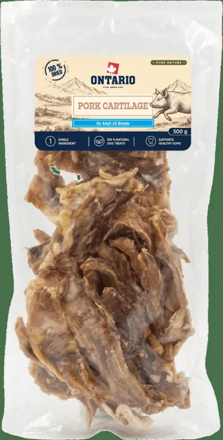 Sušené vepřové chrupavky Ontario Pure Nature 500 g