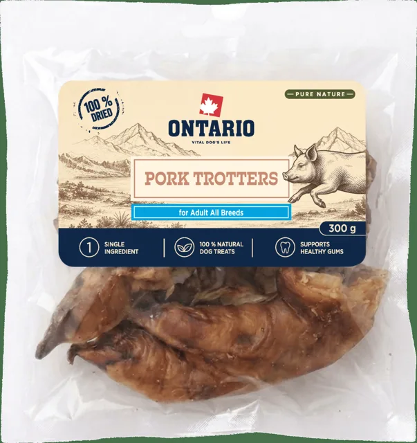Sušené vepřové pacičky Ontario Pure Nature 300 g