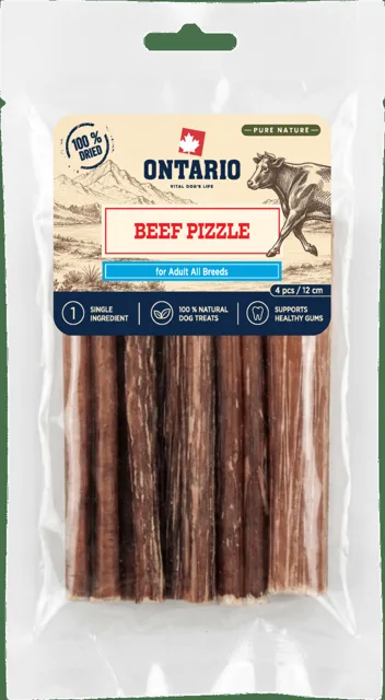 Sušený hovězí penis Ontario Pure Nature 4 ks 12 cm