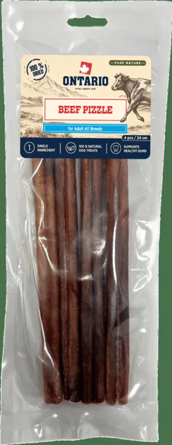 Sušený hovězí penis Ontario Pure Nature 4 ks 24 cm