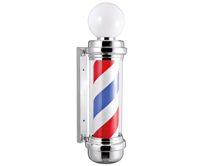 Světelný poutač pro holičství Eurostil Professional 04744 - 85 cm, stříbrný + dárek zdarma