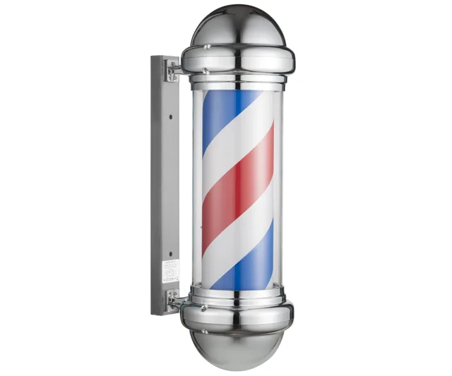 Světelný poutač pro holičství Eurostil Professional - 61 cm, stříbrný (04946) + dárek zdarma