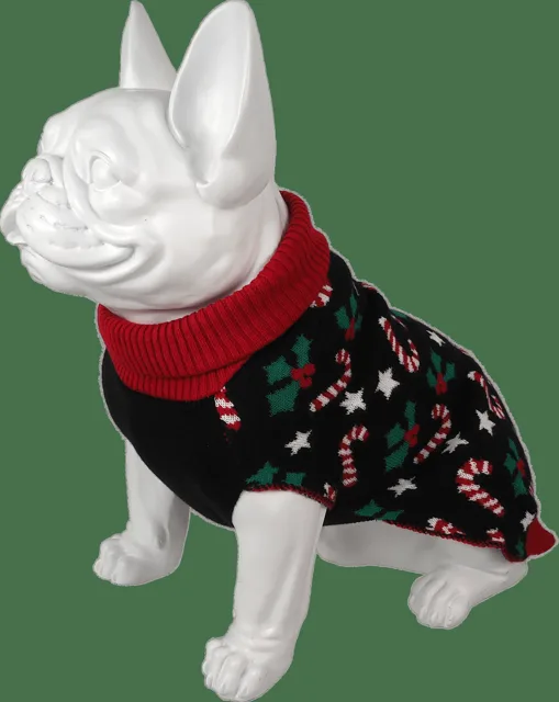 Svetr Dog Fantasy Winter Tale černý XL