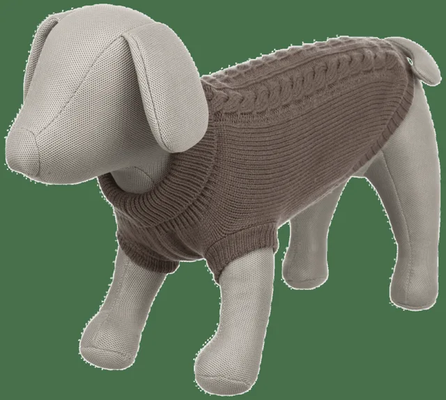 Svetr Trixie Kenton M 50cm šedohnědý