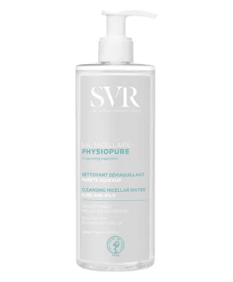 SVR PhysioPure jemná čistící micelární voda na obličej a oční okolí (All Make-up Even Waterproof) 400 ml