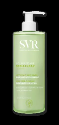 SVR Sebiaclear Gel Moussant čistící pěnivý gel pro mastnou a problematickou pleť (Purifying and Exfoliating Soap-Free Cleanser) 400 ml