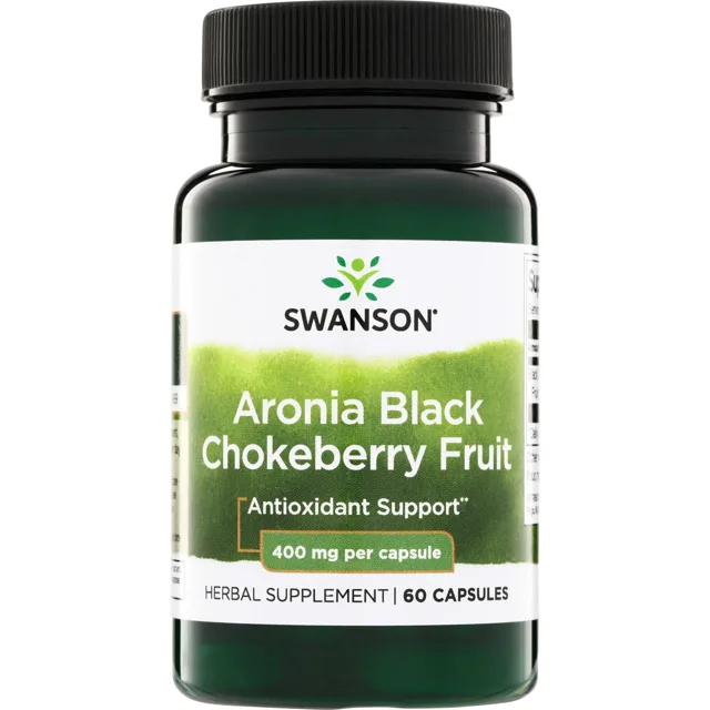 Swanson Aronie (Aronia melanocarpa), 400 mg, 60 kapslí