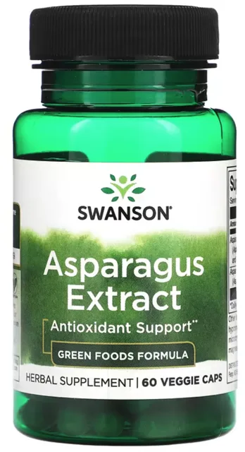 Swanson Asparagus Extrakt (chřest), 60 kapslí