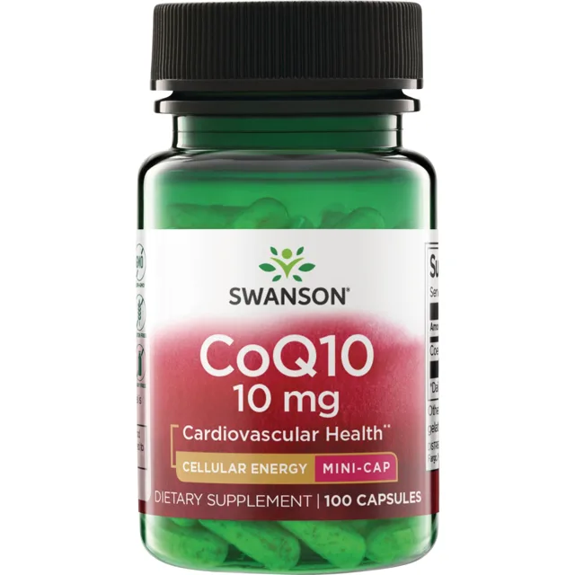 Swanson CoQ10, 10 mg, 100 kapslí