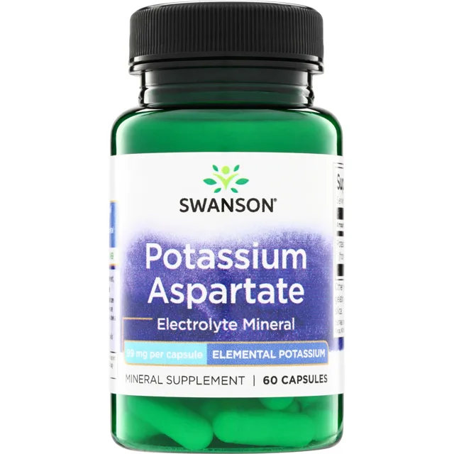 Swanson Draslík aspartát, 99 mg, 60 kapslí