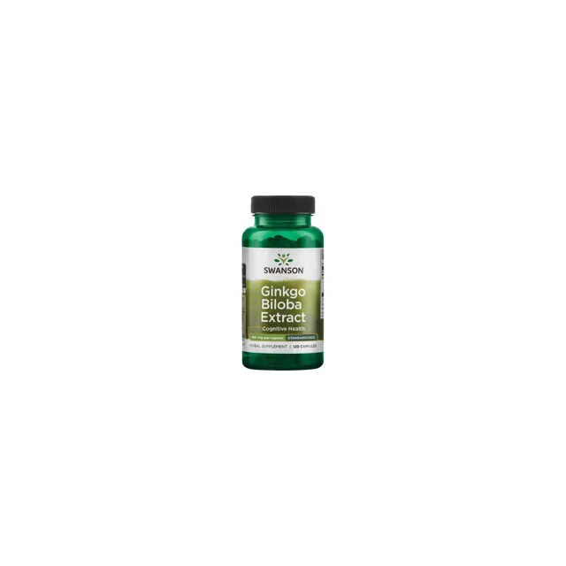 Swanson Extrakt z ginkgo biloby, 60 mg, 120 kapslí