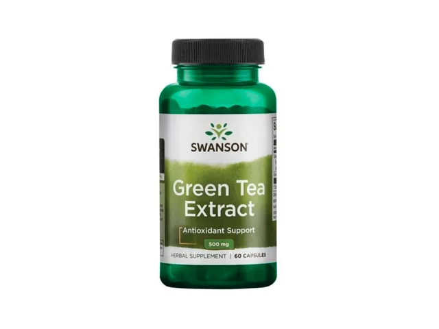 Swanson Extrakt ze zeleného čaje, 500 mg, 60 kapslí