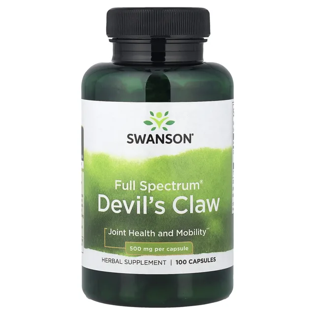 Swanson Full Spectrum Čertův dráp, 500 mg, 100 kapslí