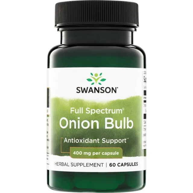 Swanson Full Spectrum Cibule, 400 mg, 60 kapslí