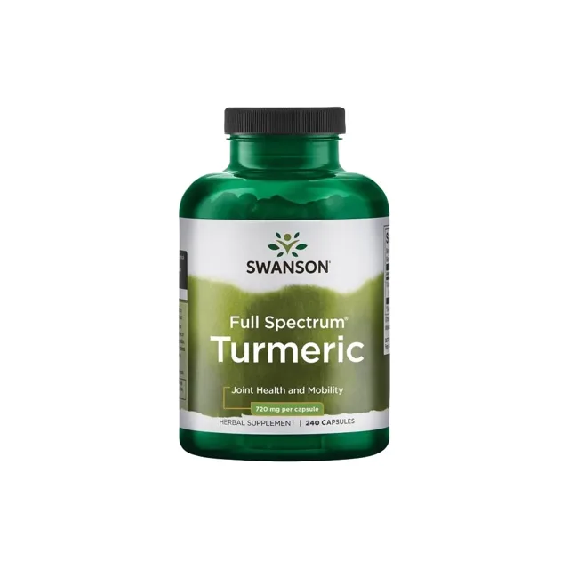 Swanson Full Spectrum Kurkuma, 720 mg, 240 veganských kapslí