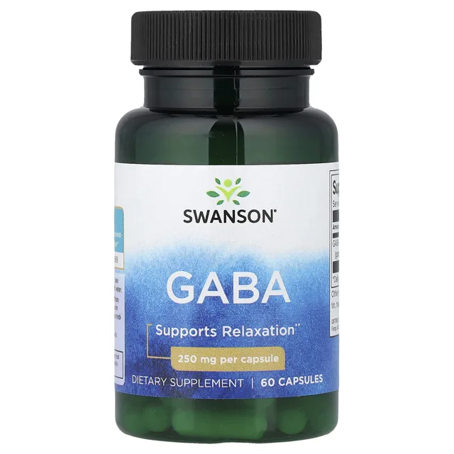 Swanson GABA, 250 mg, 60 kapslí