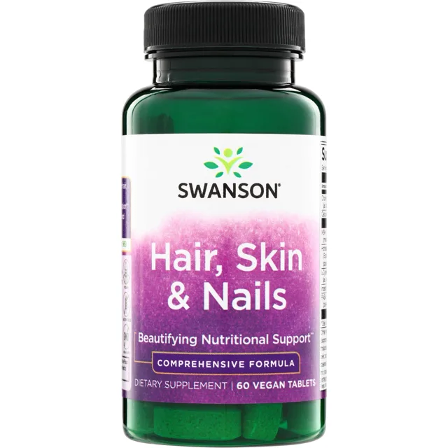 Swanson Hair, Skin a Nails, 60 tablet
