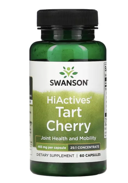 Swanson HiActives Tart Cherry, 465 mg, 60 kapslí