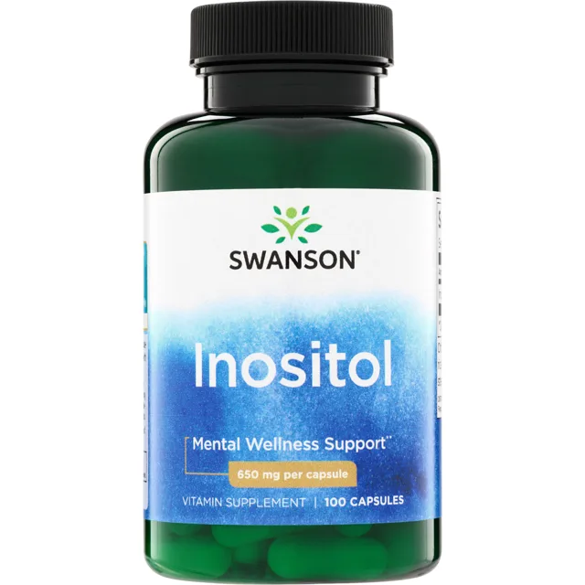 Swanson Inositol, 650 mg, 100 kapslí