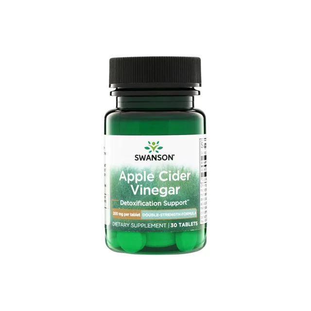 Swanson Jablečný ocet, 200 mg Double Strength, 30 tablet