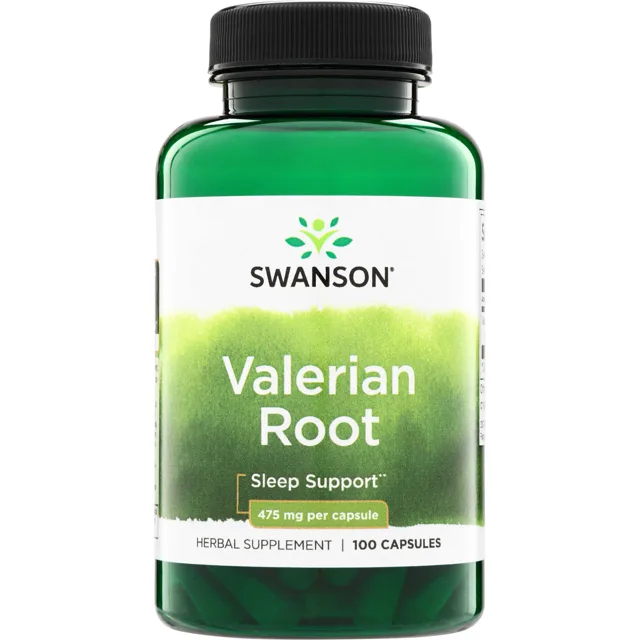 Swanson Kořen kozlíku lékařského, 475 mg, 100 kapslí