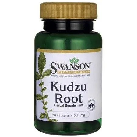 Swanson Kudzu Root (Kudzu kořen), 500 mg, 60 kapslí