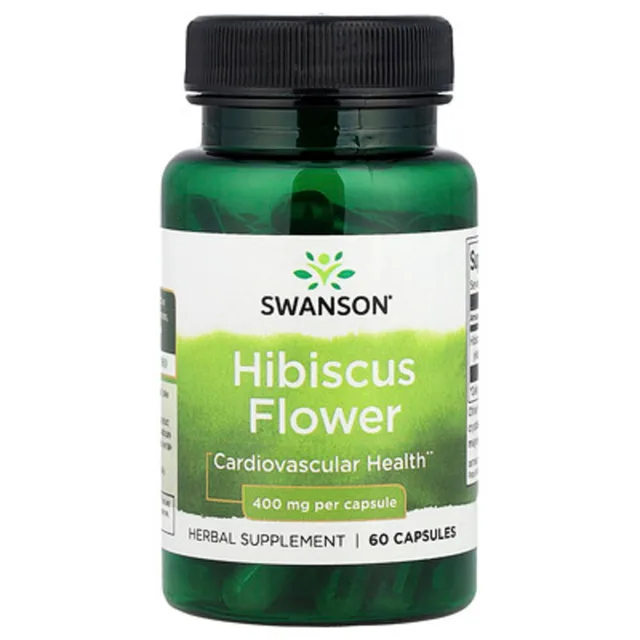 Swanson Květ ibišku, 400 mg, 60 kapslí