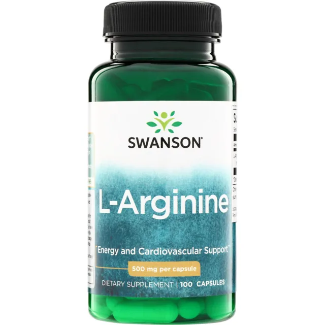 Swanson L-arginin, 500 mg, 100 kapslí