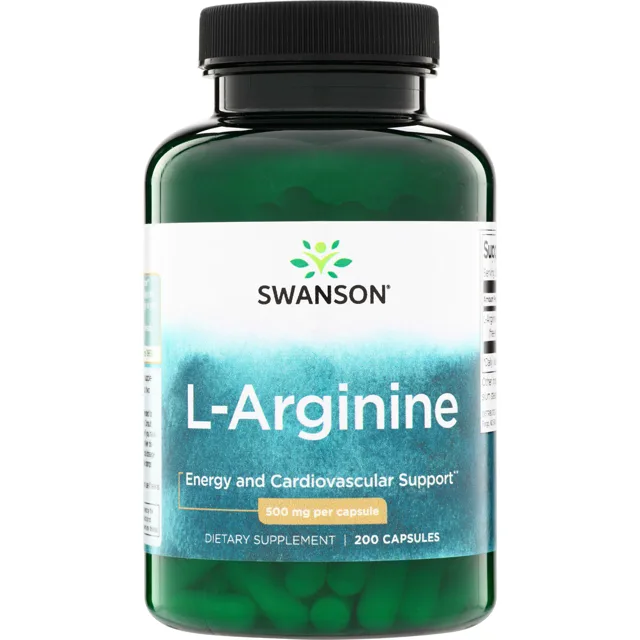 Swanson L-arginin, 500 mg, 200 kapslí