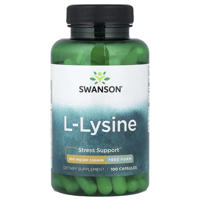 Swanson L-Lysin ve volné formě, 500 mg, 100 kapslí