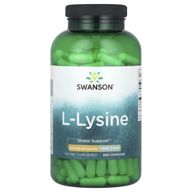 Swanson L-Lysin ve volné formě, 500 mg, 300 kapslí