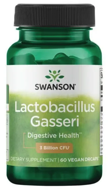 Swanson Lactobacillus Gasseri, 3 miliardy CFU, 60 rostlinných kapslí