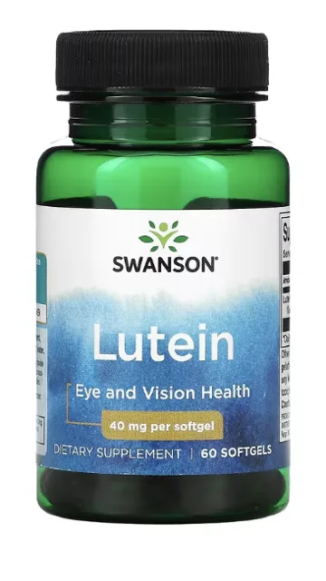 Swanson Lutein, 40 mg, 60 softgelových kapslí