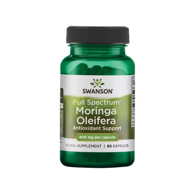 Swanson Moringa Oleifera 400 mg, 60 kapslí
