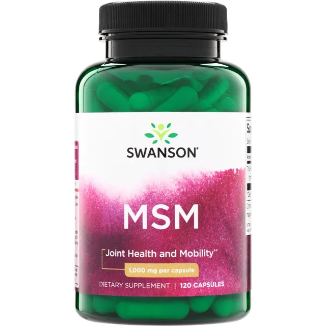 Swanson MSM, 1000 mg, 120 kapslí