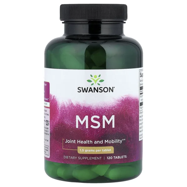 Swanson MSM, 1500 mg, 120 tablet