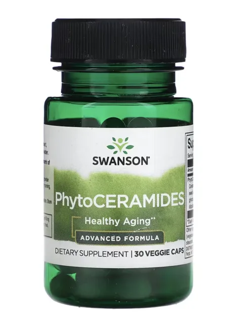 Swanson PhytoCERAMIDES, ceramidy, 30 rostlinných kapslí
