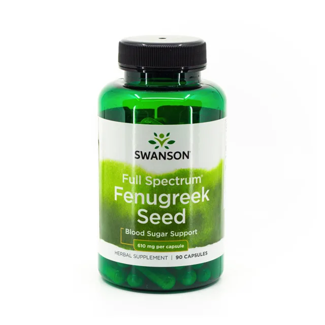 Swanson řecké seno 610 mg, 90 kapslí