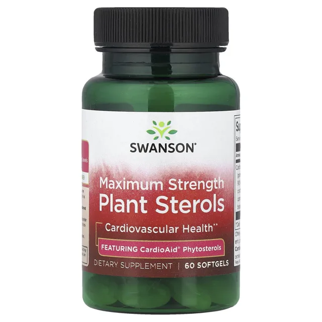 Swanson Rostlinné steroly, 400 mg, 60 softgelových kapslí