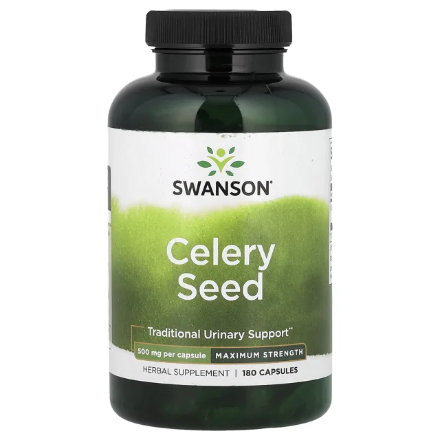 Swanson Semena celeru, 500 mg, 180 kapslí