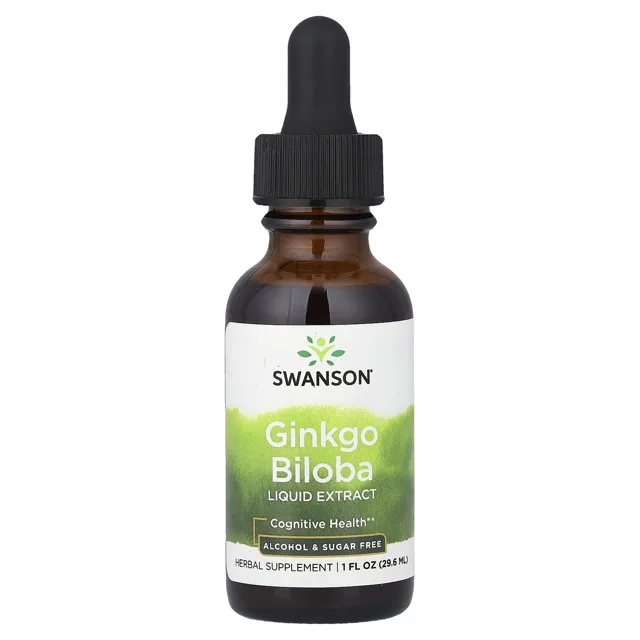 Swanson Tekutý extrakt z ginkgo biloby, 250 mg, 29,6 ml