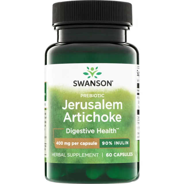 Swanson Topinambur, extrakt 400 mg, 60 kapslí