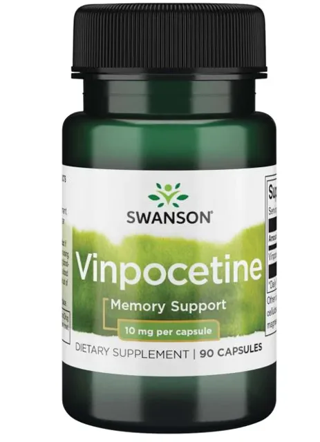 Swanson Vinpocetine, 10 mg, 90 kapslí