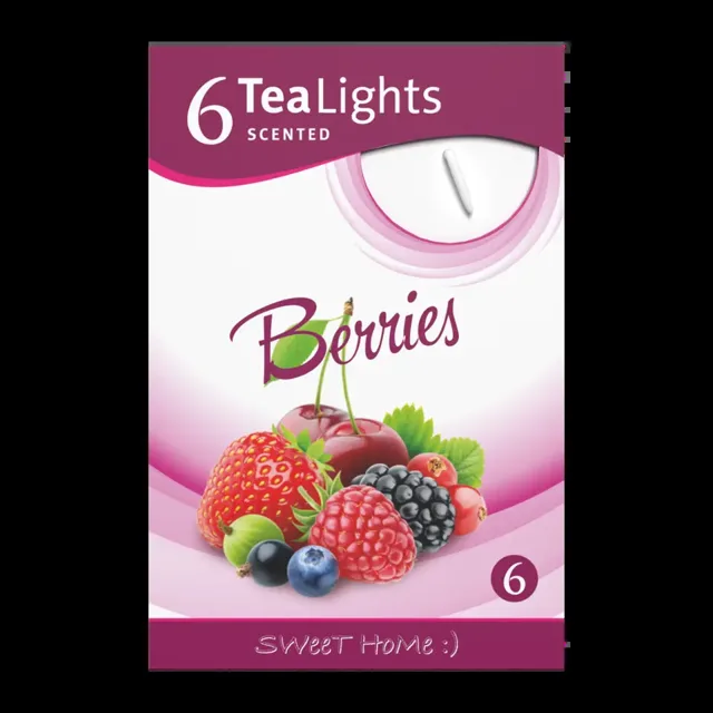Sweet Home Čajové svíčky aromatizované Berries 6 ks